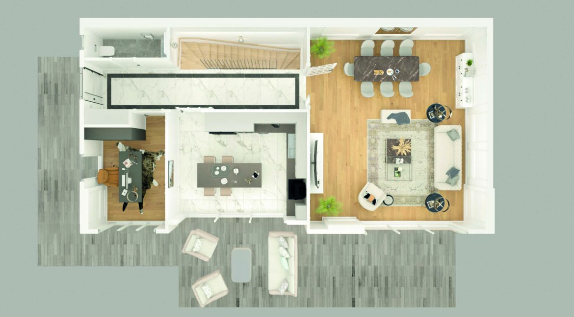 bahçeşehir villa 5 interior plan