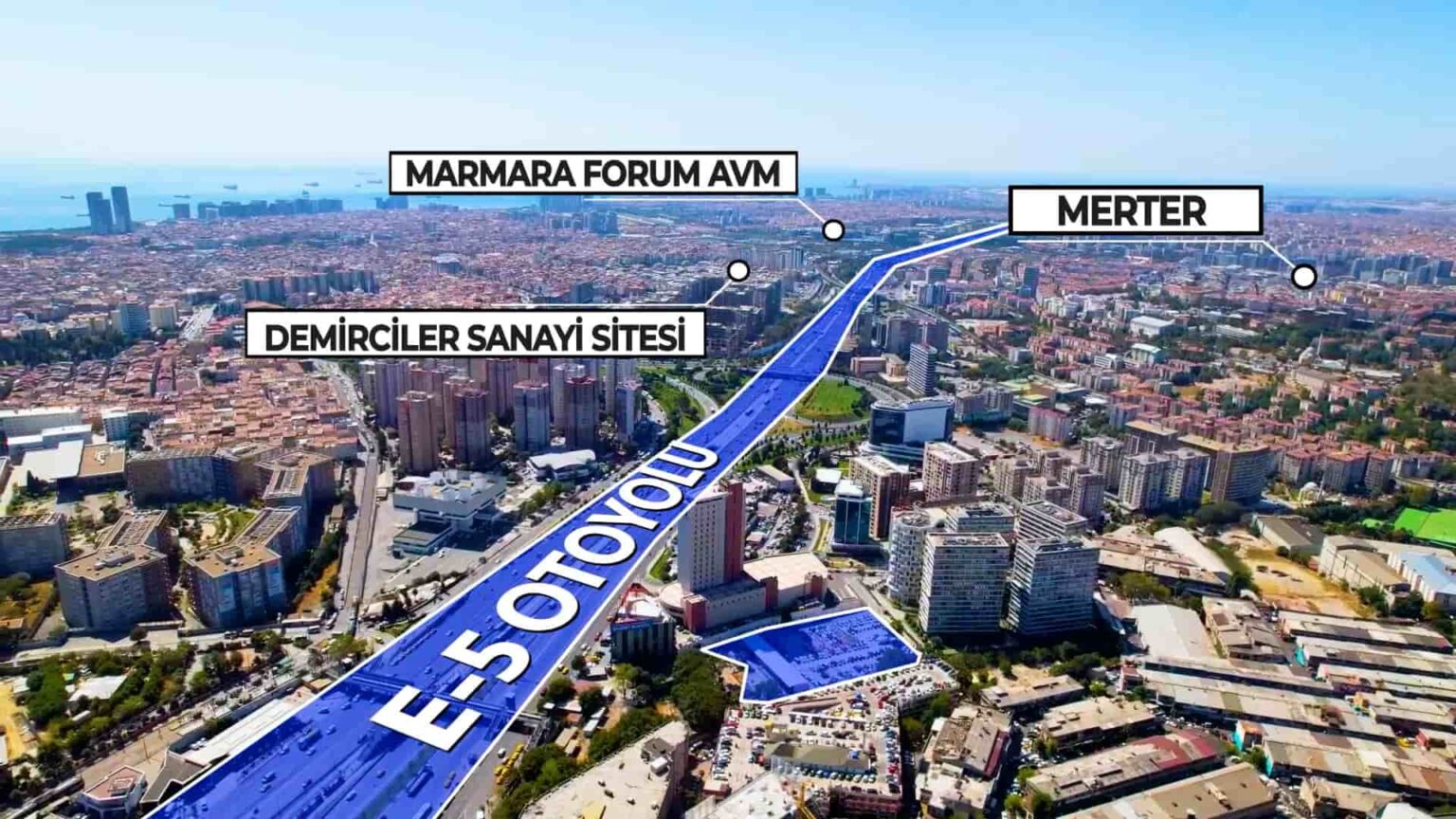 6,342 m² Residential + Commercial Zoned Land on the E-5 in Zeytinburnu — 2