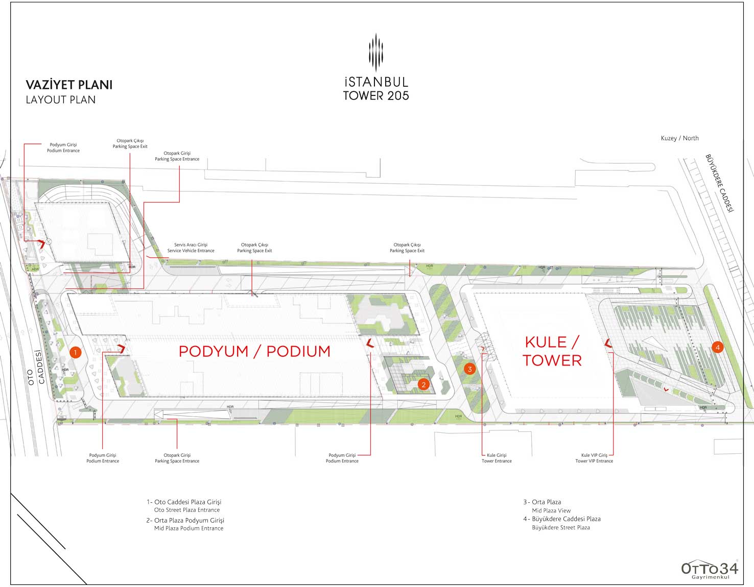 Istanbul Tower 205 – Vaziyet Planı